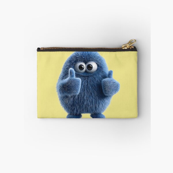 Item preview, Lindo monstruo azul peludo haciendo el gesto de pulgares arriba designed and sold by DoveArtDesigns.