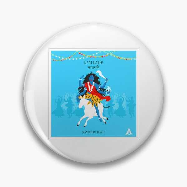 Item preview, Shubh Navratri Poster (Kalratri)- Day- 7 designed and sold by scale-sdenae.