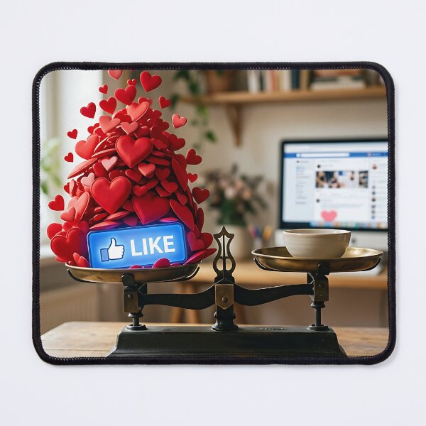 Item preview, Social Media Likes Balance Scale Digital Validation Art designed and sold by Michaelragheb.