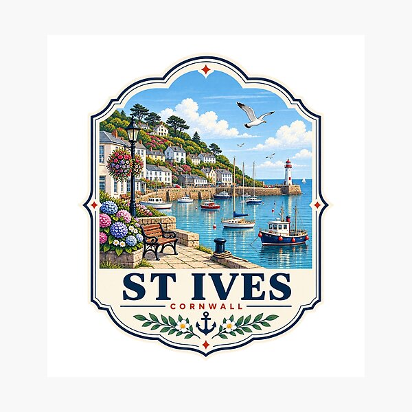 Item preview, St Ives Town in England designed and sold by PamLeeDesign.