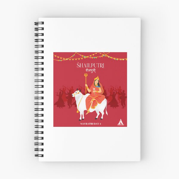 Item preview, Shubh Navratri Poster - Shailputri  (Day-1) designed and sold by scale-sdenae.