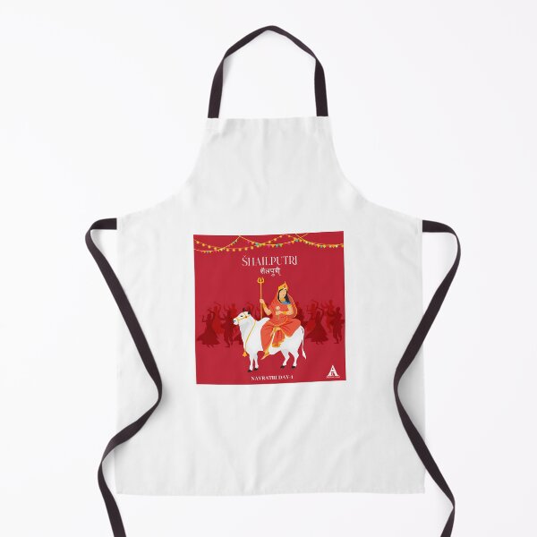 Item preview, Shubh Navratri Poster - Shailputri (Day-1) designed and sold by scale-sdenae.