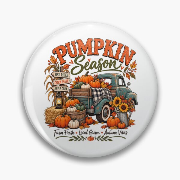 Item preview, Vintage Pumpkin Truck Autumn Harvest designed and sold by afr-saad.