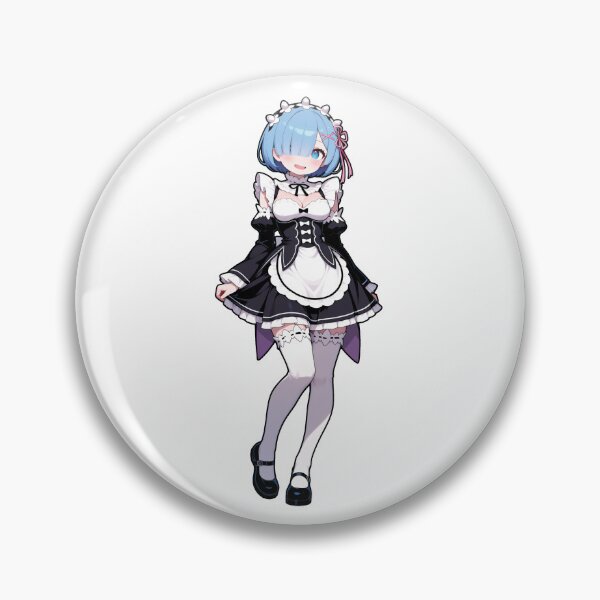Item preview, Chibi Rem Cheerful Maid Sticker designed and sold by RGB-crayon.