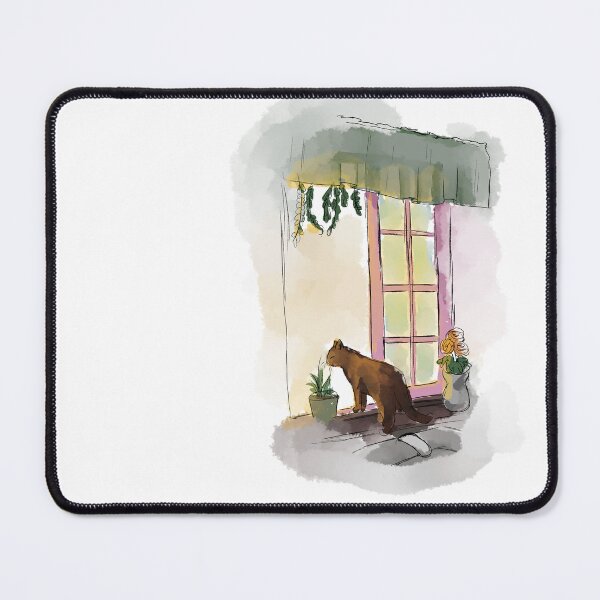 Item preview, Cat at Window Watercolor designed and sold by Cheeshka.