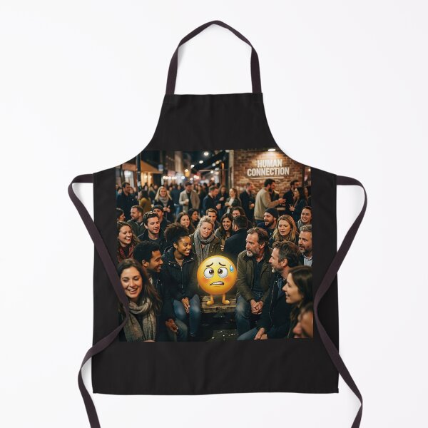Item preview, Social Anxiety Shy Emoji in Crowded Gathering Art designed and sold by Michaelragheb.