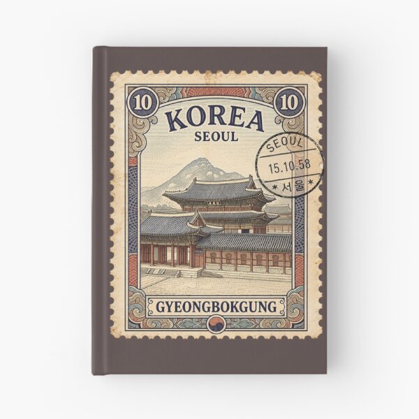 Item preview, Vintage Seoul Korea Postage Stamp – Gyeongbokgung Palace designed and sold by Neuro Muse Studio.