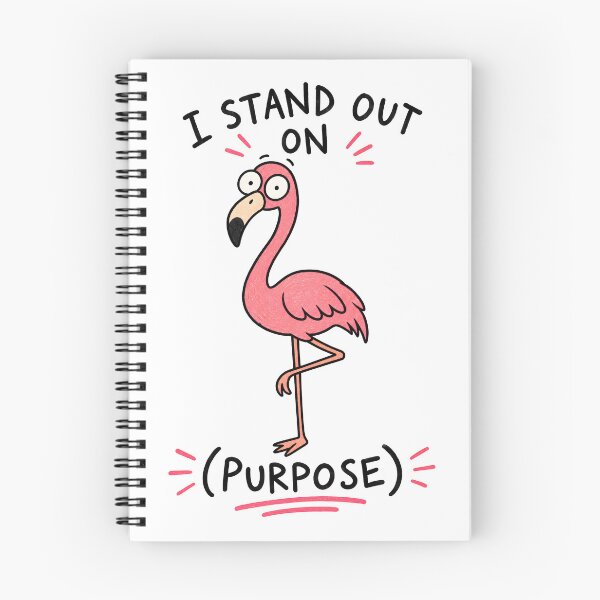 Item preview, I Stand Out On Purpose – Funny Flamingo designed and sold by LinaDesign Store.