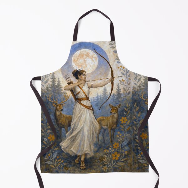 Item preview, Artemis Painting – Greek Moon Goddess and Divine Huntress designed and sold by GalleryKauffeld.