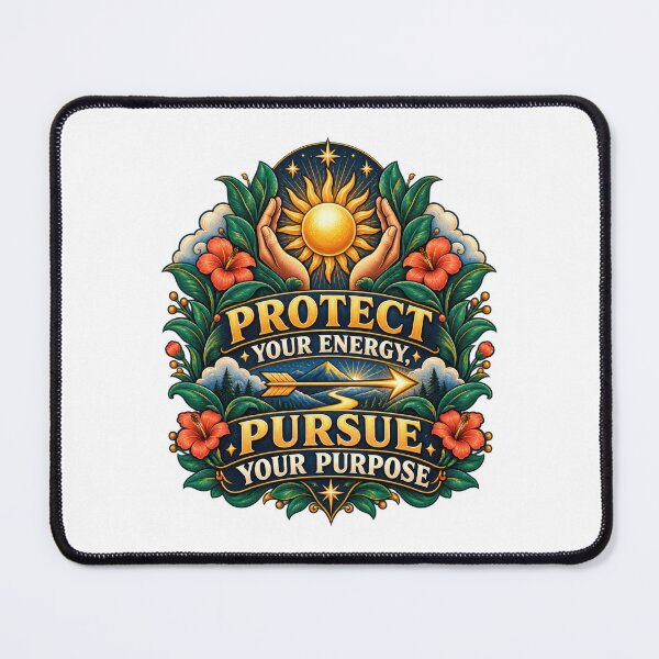 Item preview, Protect Your Energy Pursue Your Purpose designed and sold by Mosslume Studio.
