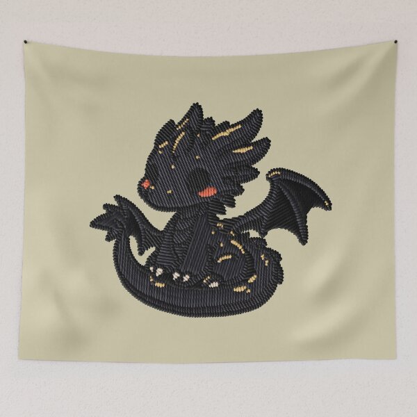 Item preview, Tairn Embroidery Dragon – Fourth Wing Inspired Fantasy designed and sold by · GAMING SOUL ·.