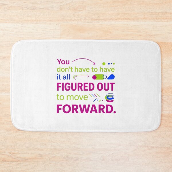 Item preview, You Don't Have to Have It All Figured Out to move forward - Typographic Quotes designed and sold by Firmansyahnw.
