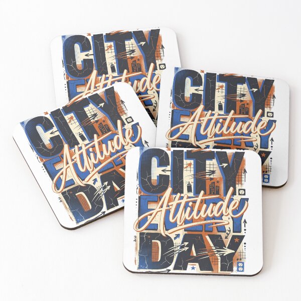 Item preview, City Attitude Every Day – Bold Street Typography Design designed and sold by @SHINTOSARTSTORE.