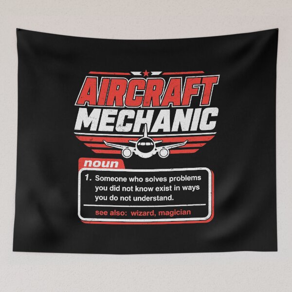 Item preview, Aircraft Mechanic Definition Airplane Technician designed and sold by Randomera.