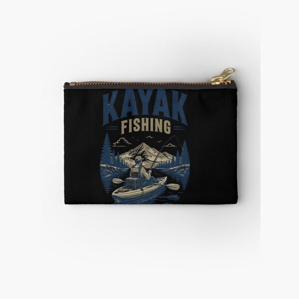 Item preview, Kayak Fishing River Rugged Typography Design designed and sold by CalmDownZone ⭐️⭐️⭐️⭐️⭐️.
