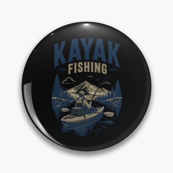 Item preview, Kayak Fishing River Rugged Typography Design designed and sold by CalmDownZone ⭐️⭐️⭐️⭐️⭐️.
