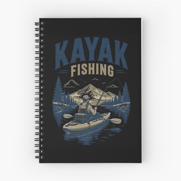 Item preview, Kayak Fishing River Rugged Typography Design designed and sold by CalmDownZone ⭐️⭐️⭐️⭐️⭐️.