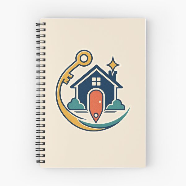 Item preview, Realtor Gift – Retro House Key and Location Pin Design designed and sold by astersgraphics.