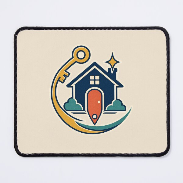 Item preview, Realtor Gift – Retro House Key and Location Pin Design designed and sold by astersgraphics.