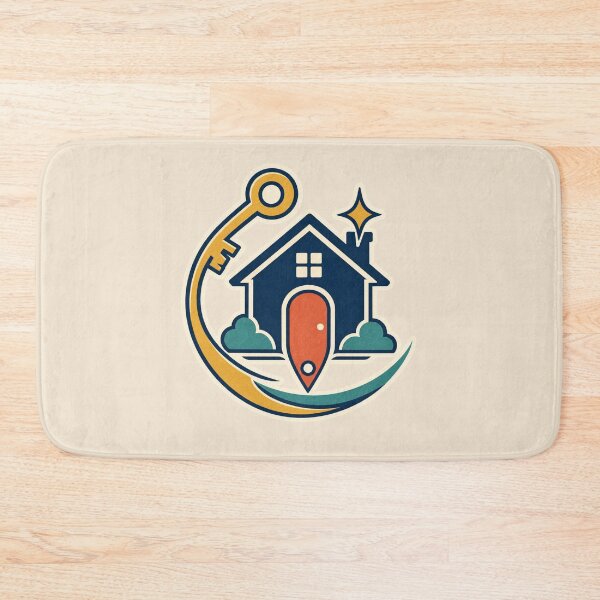 Item preview, Realtor Gift – Retro House Key and Location Pin Design designed and sold by astersgraphics.
