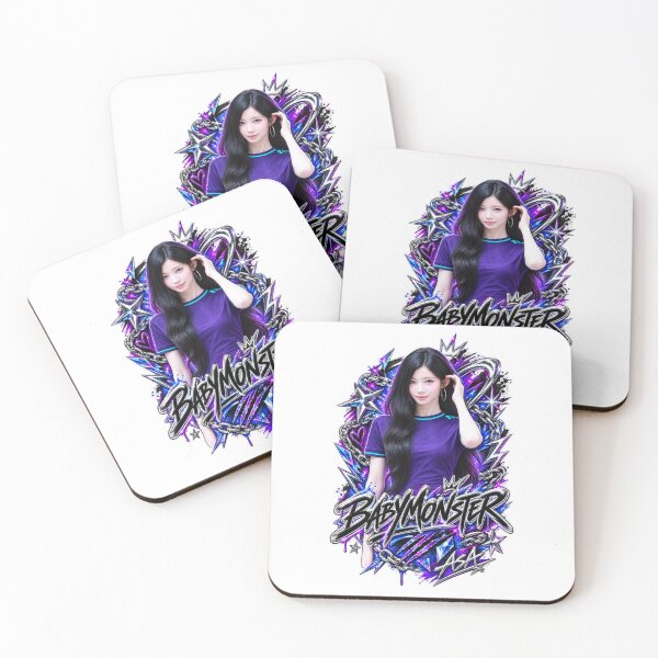 Item preview, Asa BABYMONSTER Cyber Racing Flag Graphic | Purple Chrome Art designed and sold by Valereekmerch.