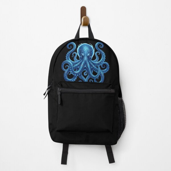 Item preview, Mystical Blue Octopus – Cosmic Fantasy Tentacle Sea Creature Ocean Art T-Shirt Design designed and sold by ZyxDes.