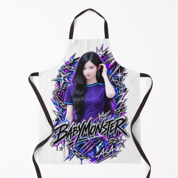 Item preview, Asa BABYMONSTER Cyber Racing Flag Graphic | Purple Chrome Art designed and sold by Valereekmerch.