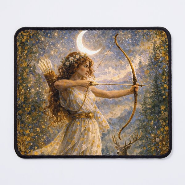 Item preview, Artemis Painting – Goddess of the Hunt, Nature and Wilderness designed and sold by GalleryKauffeld.