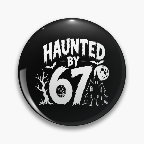 Item preview, Haunted by 67 six seven Halloween Funny Spooky Number Design designed and sold by w1ckerman.