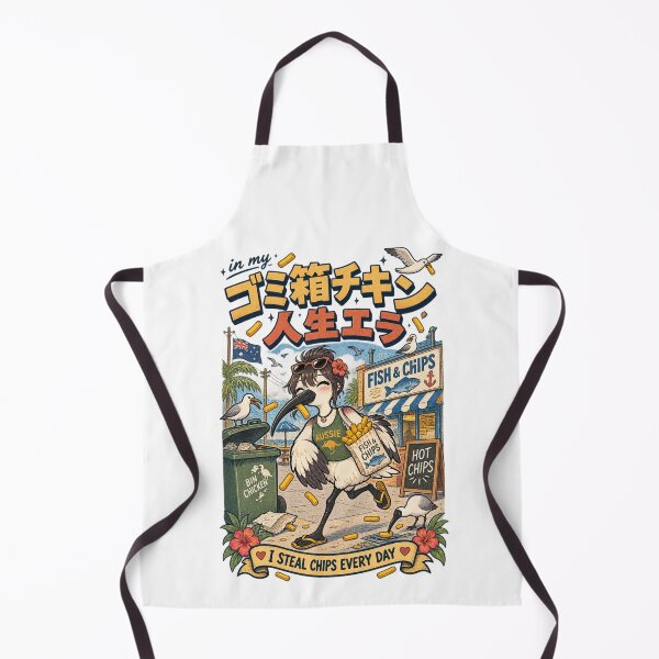 Item preview, In My Gomibako Chicken Era Bin Chicken Fish And Chips Showa Retro designed and sold by Yellowriversss.