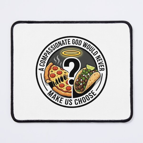 Item preview, Funny Food Dilemma Pizza vs Taco Sticker designed and sold by octozap.