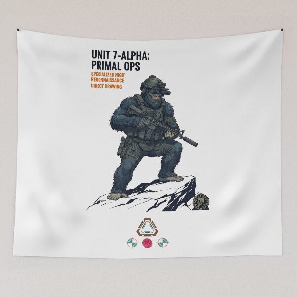 Item preview, Unit 7-Alpha Primal Ops Tactical Bigfoot Special Reconnaissance designed and sold by Whimsy Trail Co.