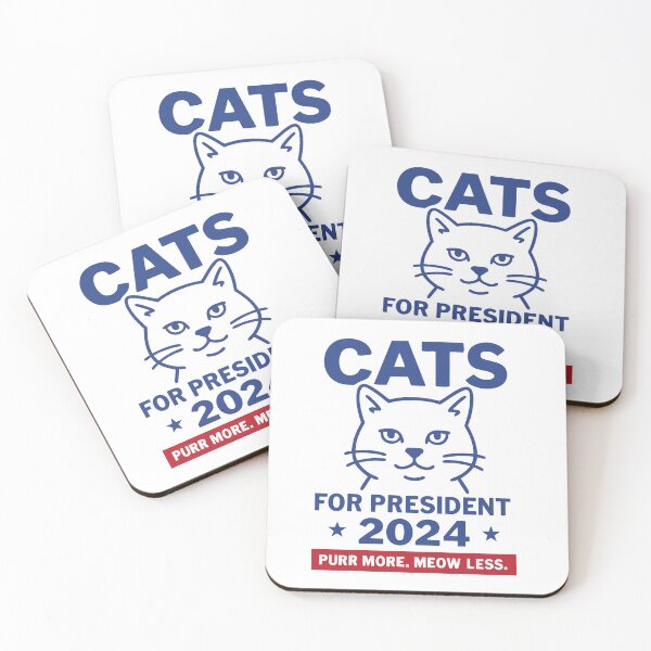 Item preview, Cats for President 2024 Purr More Meow Less designed and sold by Stayfrostybro.