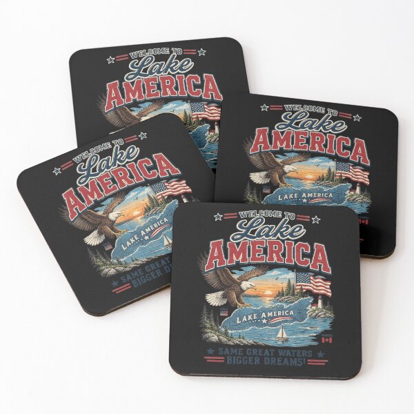 Item preview, Lake America 2026 Vintage Retro Patriotic Eagle USA designed and sold by Morbiusshop.