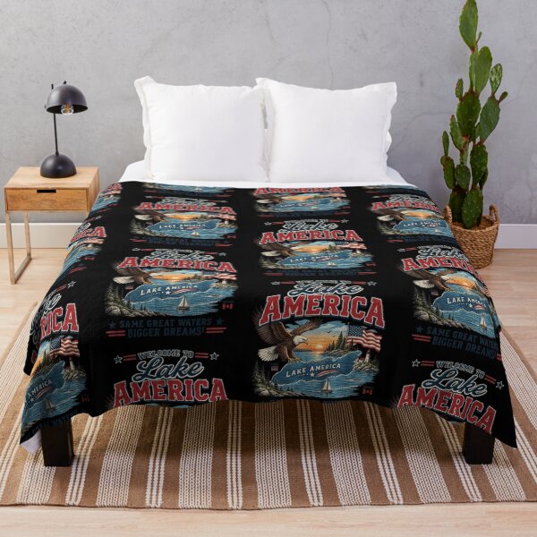Item preview, Lake America 2026 Vintage Retro Patriotic Eagle USA designed and sold by Morbiusshop.