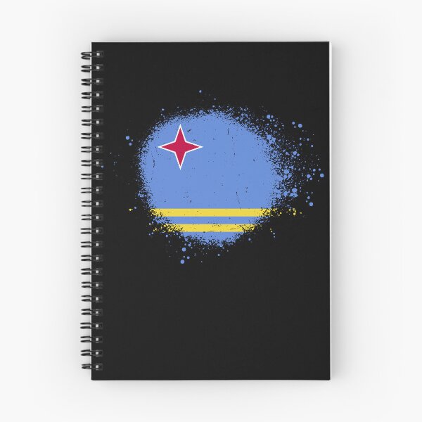 Item preview, Aruba Flag Spray Paint Splatter Style designed and sold by DelfDesign.