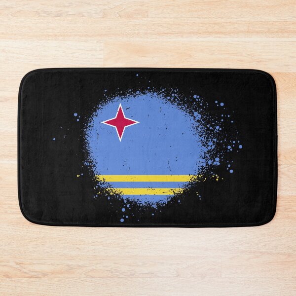 Item preview, Aruba Flag Spray Paint Splatter Style designed and sold by DelfDesign.