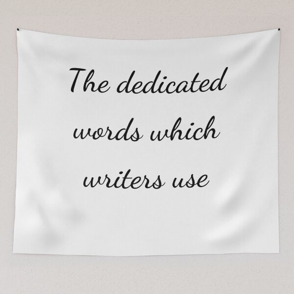 Item preview, “The dedicated words which writers use” - handwriting black designed and sold by ariksworld.