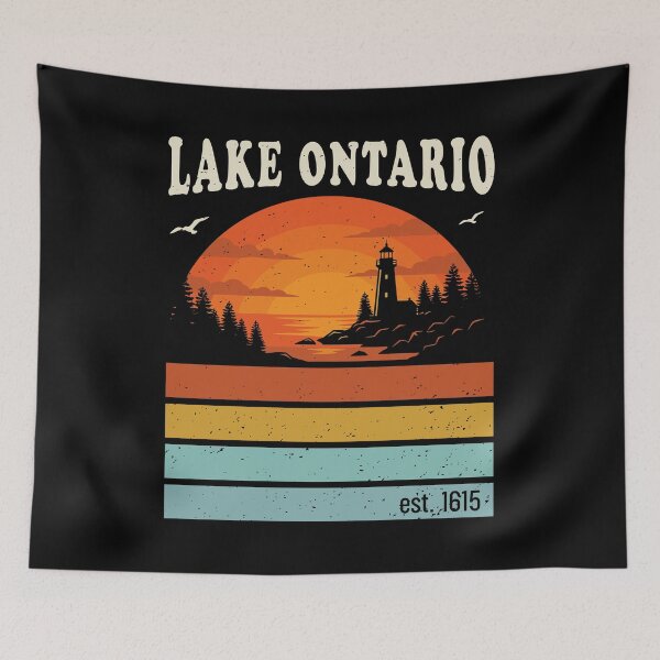 Item preview, Lake Ontario Est 1615 Retro designed and sold by RareBunny.
