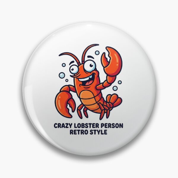 Item preview, Crazy Lobster Person Retro Cartoon Crustacean Seafood Boil Lover Humor designed and sold by raedattia.