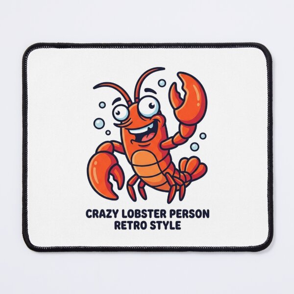 Item preview, Crazy Lobster Person Retro Cartoon Crustacean Seafood Boil Lover Humor designed and sold by raedattia.