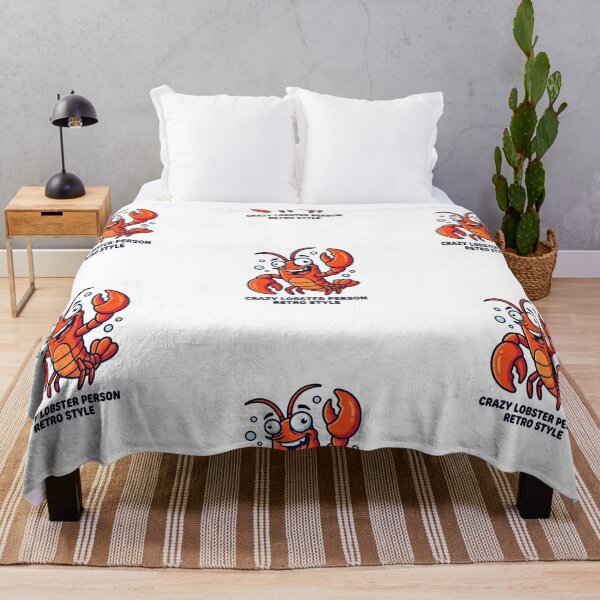 Item preview, Crazy Lobster Person Retro Cartoon Crustacean Seafood Boil Lover Humor designed and sold by raedattia.