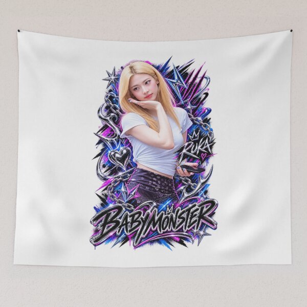 Item preview, Ruka BABYMONSTER Racing Rapper Metallic Graphic | Purple Track designed and sold by Valereekmerch.