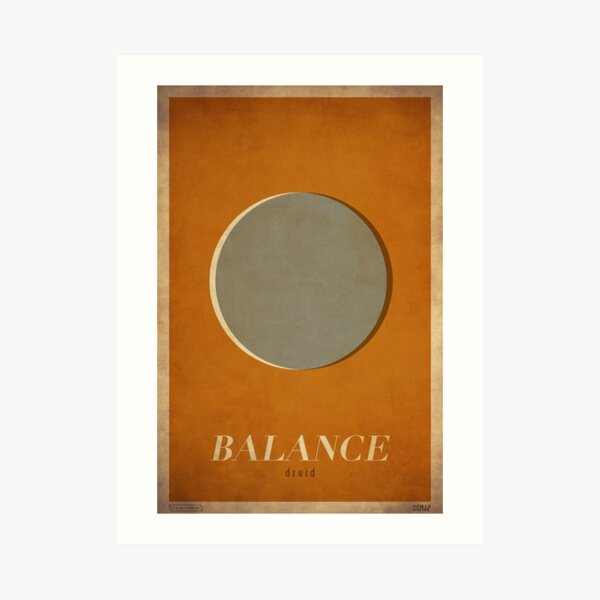 Balance Druid - WoW Minimalism Art Print