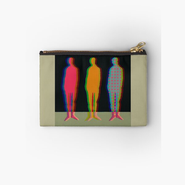 Item preview, Neon Glitch Abstract Human Silhouettes Trio designed and sold by MikZviagin.