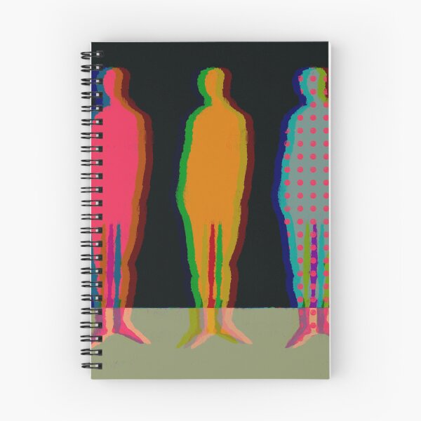 Item preview, Neon Glitch Abstract Human Silhouettes Trio designed and sold by MikZviagin.