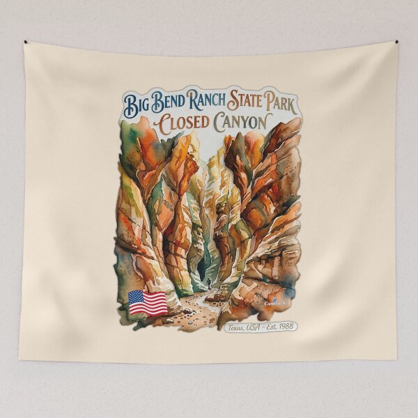 Item preview, Closed Canyon Big Bend Watercolor designed and sold by EvergreenPark - Tee Studio.