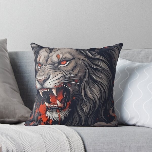 Item preview, Lion Japanese ink style designed and sold by cobano.