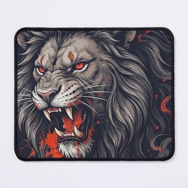 Item preview, Lion Japanese ink style designed and sold by cobano.