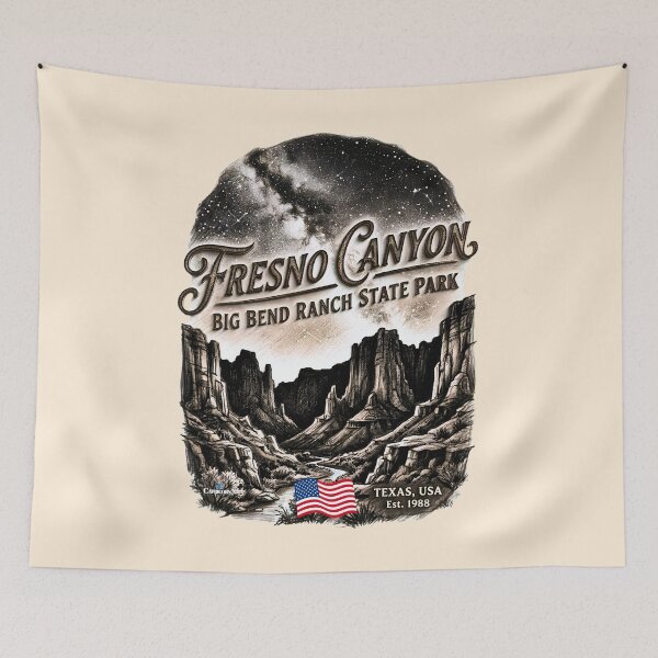 Item preview, Vintage Fresno Canyon Big Bend designed and sold by EvergreenPark - Tee Studio.